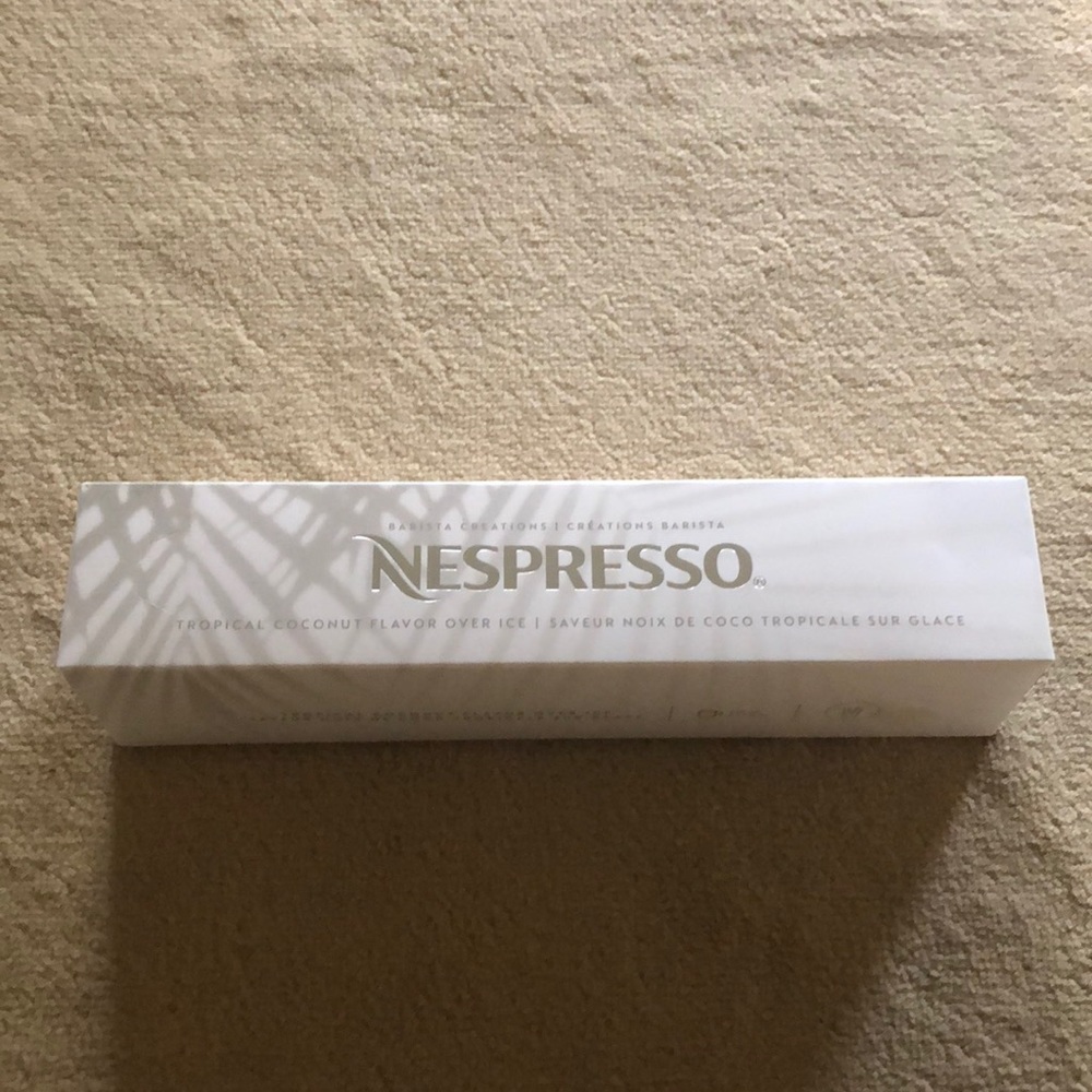 Nespresso Vertuo Tropical Coconut Over Ice.